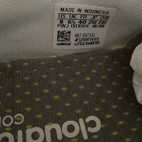 adidas Women's White and Black Sneakers - Picture 6 of 10